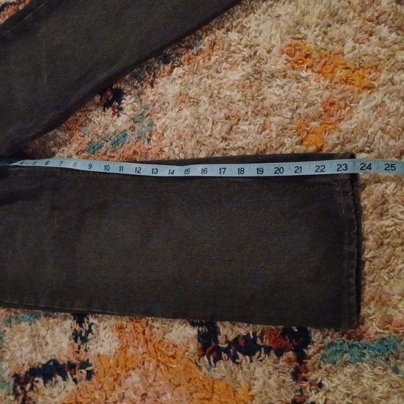 Levi's 565 Kids Dark Green Jeans • 9 Slim • Wide Leg - Picture 7 of 8